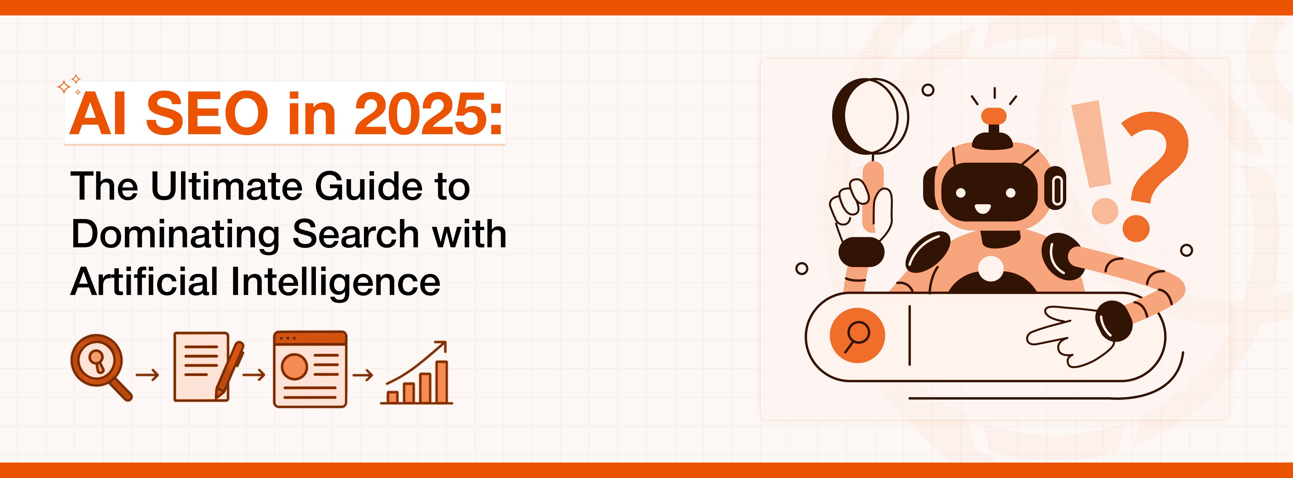 Illustration about Generative Engine Optimization (GEO) with text 'How To Do Generative Engine Optimization' and 'A Step By Step Guide For 2025 To Master GEO'.