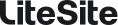 The word LiteSite is displayed in dark gray text with a subtle embossed effect.